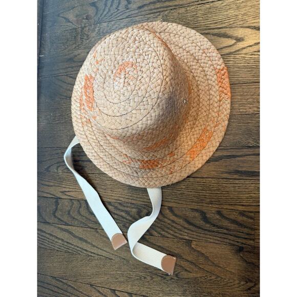 Helen Kaminski Contrasting Wide Braided Bucket Hat Natural $348 NWT main image 4